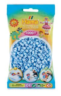 Margele de calcat HAMA MIDI Albastru gheata Pastel 1000 buc in pungulita