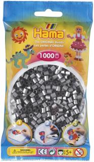 Margele de calcat HAMA MIDI argintii 1000 bucati