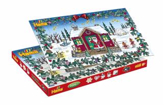 Margele de calcat HAMA MIDI Calendar Advent 5000 in cutie + 5 plansete de lucru mic