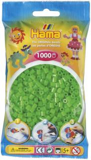 Margele de calcat HAMA MIDI Verde Fluorescent