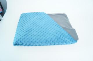 Patura ponderata 5 kg, 150 x 200 cm ,   albastru cu gri