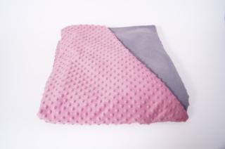 Patura ponderata 5 kg, 150 x 200 cm ,   roz cu gri