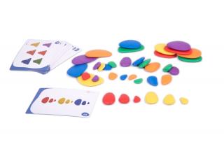 Pietre CURCUBEU, set de 36, multicolor
