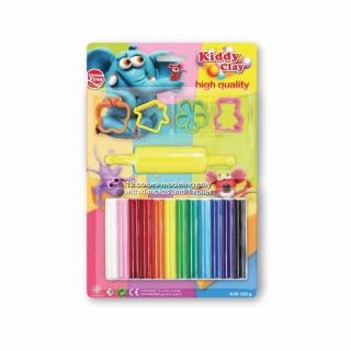 Set Kiddy Clay - plastilina si accesorii in blister