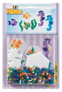 Set margele de calcat HAMA MIDI Lumea Marina in blister