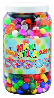 Tepuse ciuperci Hama Maxi Sticks, 650 buc in cutie plastic MARE