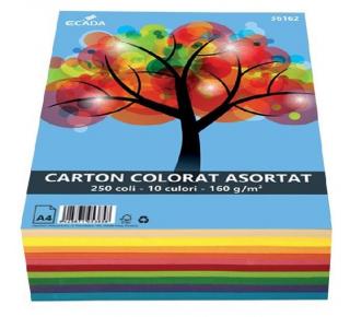 Carton color A4 250 coli 10 cul Ecada 160G mp