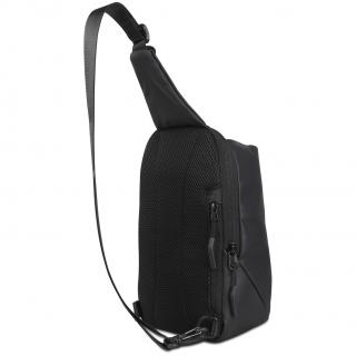 Geanta barbati crossbody bugatti, seria Blanc, Negru