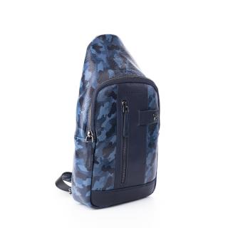 Geanta barbati crossbody din piele naturala, Tony Bellucci, T5220, Bleumarin