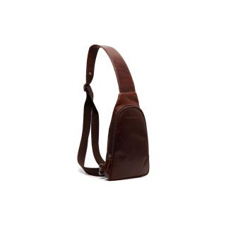 Geanta crossbody din piele naturala, The Chesterfield Brand, Bari, Maro inchis