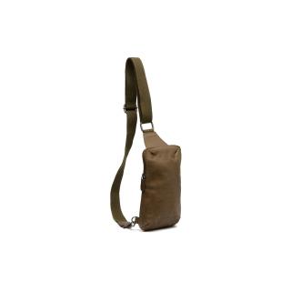 Geanta crossbody din piele naturala, The Chesterfield Brand, Cambridge, Verde olive