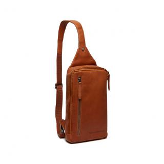 Geanta crossbody din piele naturala, The Chesterfield Brand, Rotterdam,  Maro coniac