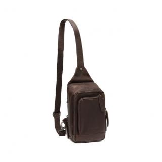 Geanta crossbody, The Chesterfield Brand, din piele naturala, Riga, Maro inchis