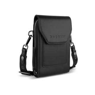 Geanta dama crossbody, bugatti, cu compartiment pentru telefon, seria Almata 496653, Negru