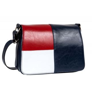 Geanta dama din piele naturala, model 127, de umar si crossbody, Multicolor