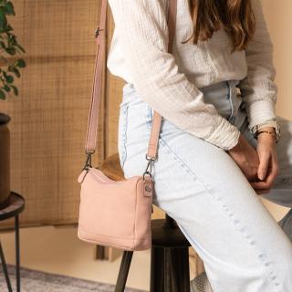 Geanta dama din piele naturala, The Chesterfield Brand, Irving, Roz pudra