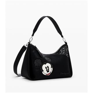 Geanta de dama, de mana si umar, Desigual, seria Mickey Studstyle Mayari Maxi, Negru