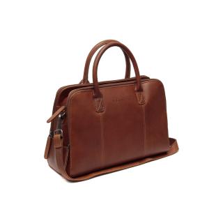 Geanta de dama din piele naturala, The Chesterfield Brand, Layton, Maro coniac