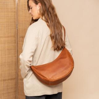 Geanta de dama, din piele naturala, The Chesterfield Brand, Peckham, Maro coniac