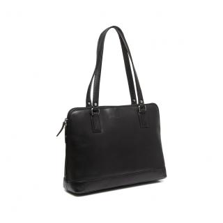 Geanta de dama din piele naturala, The Chesterfield Brand, Selvino, Negru