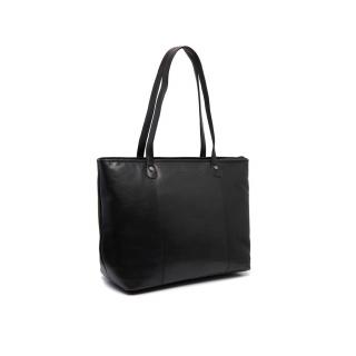 Geanta de dama, shopper, The Chesterfield Brand, din piele naturala, de mana si umar, Ferrera, Negru