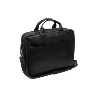 Geanta de laptop din piele naturala, The Chesterfield Brand, Frazer 15 inch, Negru