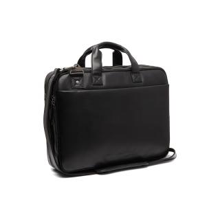 Geanta de laptop din piele naturala, The Chesterfield Brand, Iseo 15 inch, Negru