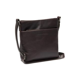 Geanta de umar unisex din piele naturala, The Chesterfield Brand, Navene, Maro inchis