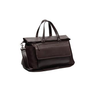 Geanta de voiaj unisex, The Chesterfield Brand, din piele naturala, Lazio, Maro inchis