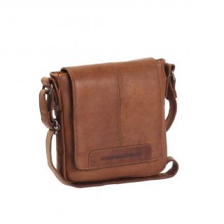 Geanta mica de barbati The Chesterfield Brand, din piele naturala moale, Bodil, Maro coniac