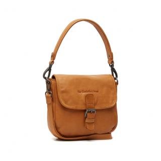 Geanta mica de dama, din piele naturala vintage, The Chesterfield Brand, Irma, Galben ocru