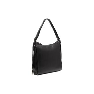 Geanta rucsac de umar 2 in 1 de dama piele naturala, The Chesterfield Brand, Letizia, Negru