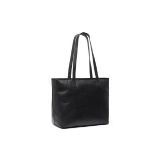 Geanta shopper de dama, The Chesterfield Brand, piele naturala, Pisa, Negru