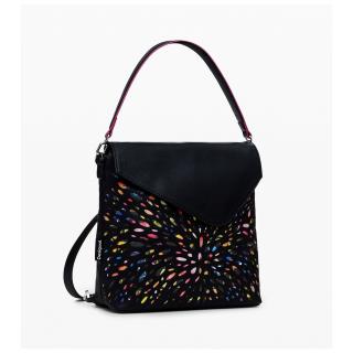 Geanta si rucsac de dama, Desigual, seria Blackwell Jersey, Negru