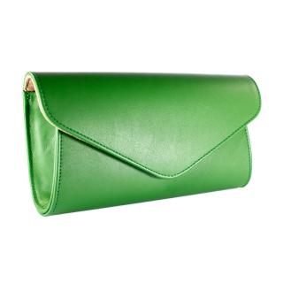 Plic elegant din piele naturala, model 08, Verde