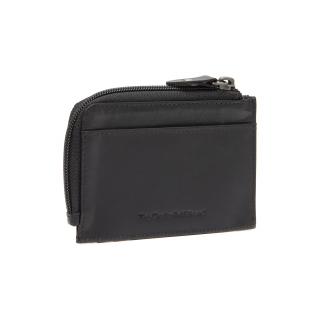 Port card slim unisex din piele naturala, The Chesterfield Brand, Livenza, cu protectie anti scanare RFID, Negru
