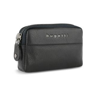 Port chei elegant, din piele naturala, Bugatti, Nome 49160501, Negru