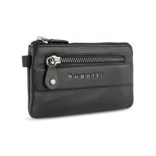 Port chei elegant, din piele naturala, Bugatti, Nome 49160601, Negru