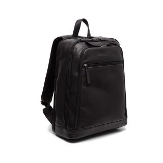 Rucsac cu compartiment laptop 14 inch, The Chesterfield Brand, din piele naturala, Detroit, Negru