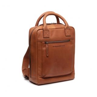 Rucsac cu compartiment pentru laptop 13 inch The Chesterfield Brand, piele naturala, Lincoln, Maro coniac