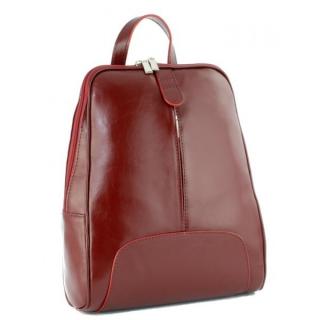 Rucsac dama din piele naturala fina, model 250, Bordo