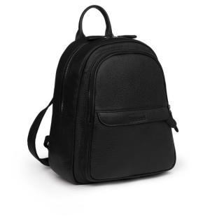 Rucsac dama din piele naturala moale, model 270, Negru