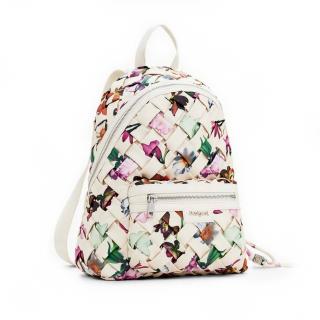 Rucsac de dama, Desigual, seria Eclat Mombasa Mini, Bej
