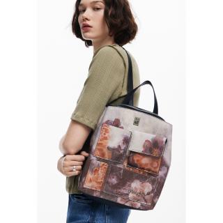 Rucsac de dama, Desigual, seria Porcket Blossom Sumy Mini, Multicolor