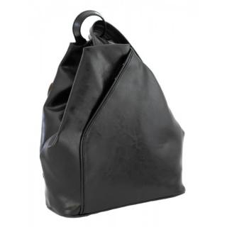 Rucsac geanta dama din piele naturala fina, model 133, Negru