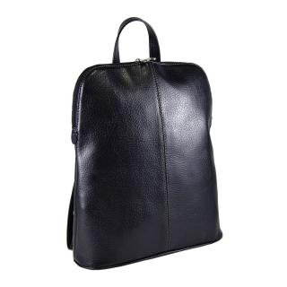 Rucsac geanta dama din piele naturala moale, model 213, Negru