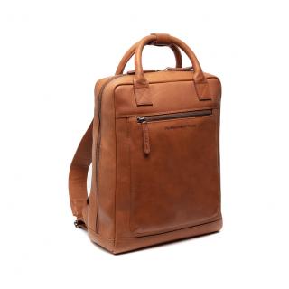 Rucsac laptop 13 inch, The Chesterfield Brand din piele naturala, Georgia, Maro coniac