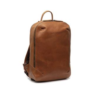 Rucsac pentru laptop de 15 inch The Chesterfield Brand, piele naturala Bangkok, Maro coniac