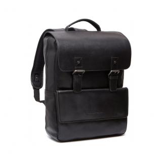 Rucsac pentru tableta si laptop de 15 inch, The Chesterfield Brand, piele naturala, Malta, Negru