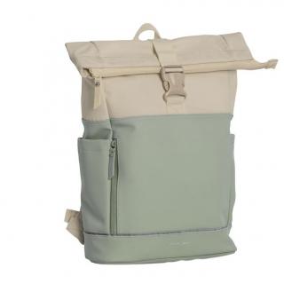 Rucsac Rolltop impermeabil Daniel Ray 15,6 inch Pittsburgh, Verde menta   Bej